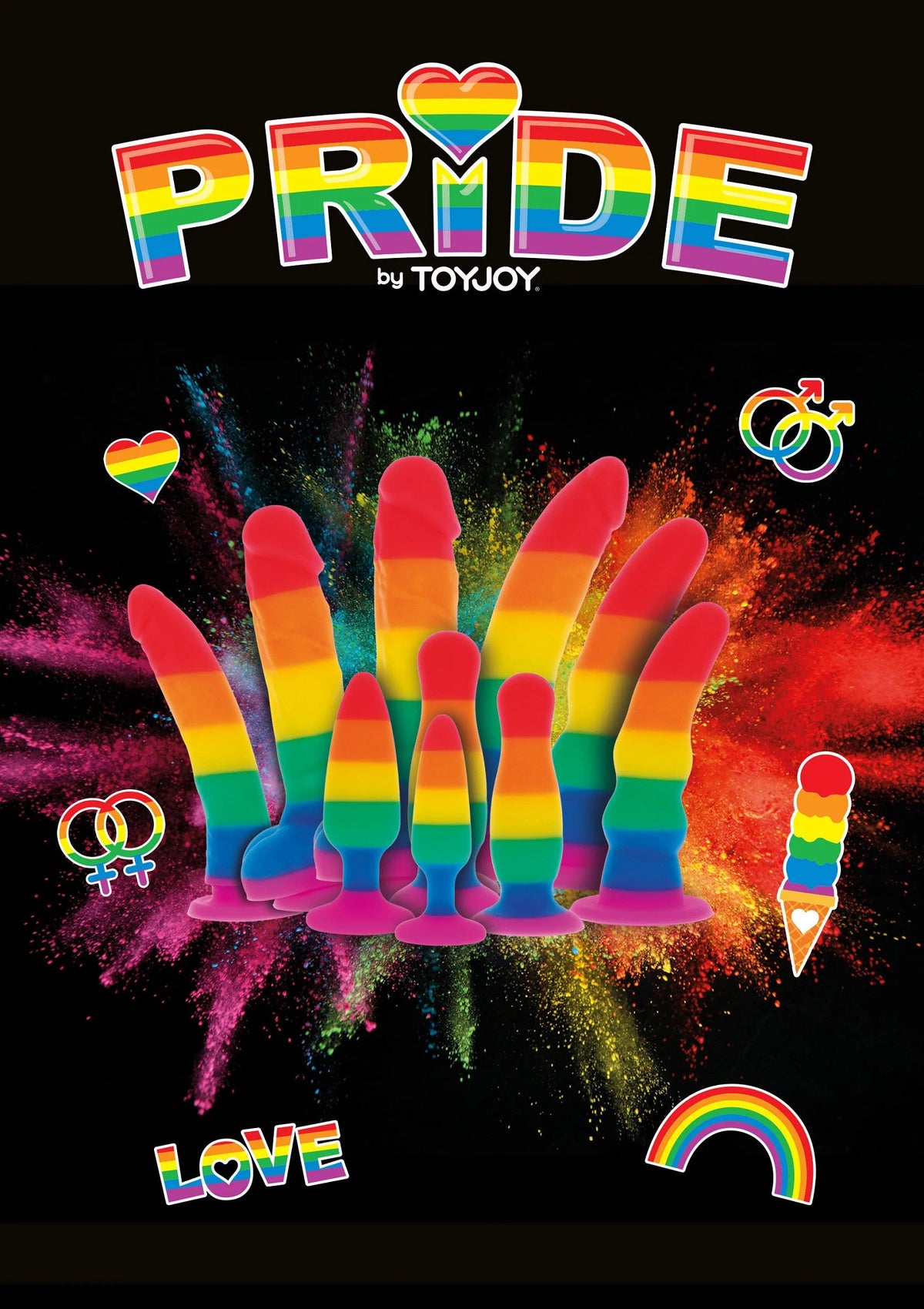 Bestel: Rainbow Lover Dildo 18 cm - bij Happytoys.nl, happytoys.be, Happytoys.ae: erotische sex webshop | liever Happy dan Easy ⭐⭐⭐⭐⭐
