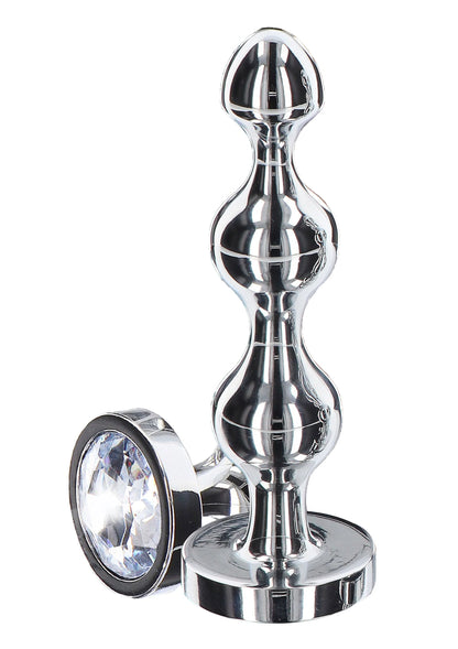 Bestel: Diamond Star Beads Medium by ToyJoy Anal Play - bij Happytoys.nl, happytoys.be, Happytoys.ae: erotische sex webshop | liever Happy dan Easy ⭐⭐⭐⭐⭐ - Default Title - 10577 - SILVER