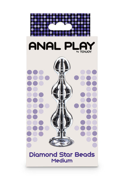 Bestel: Diamond Star Beads Medium by ToyJoy Anal Play - bij Happytoys.nl, happytoys.be, Happytoys.ae: erotische sex webshop | liever Happy dan Easy ⭐⭐⭐⭐⭐