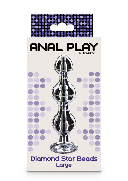Bestel: Diamond Star Beads Large by ToyJoy Anal Play - bij Happytoys: de erotische sex webshop | liever Happy dan Easy ⭐⭐⭐⭐⭐