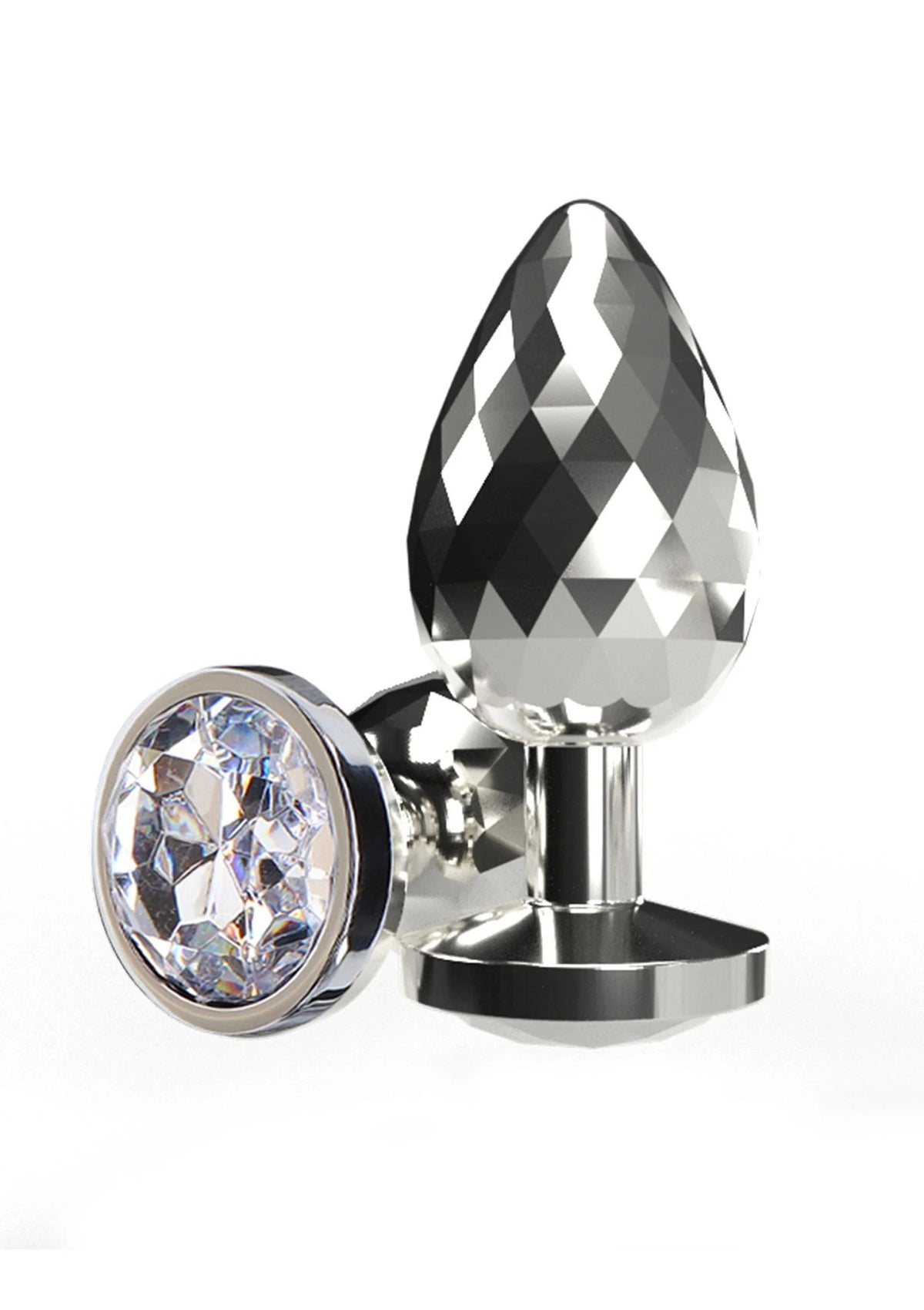 Bestel: Disco Diamond butt Plug Small by ToyJoy Anal Play - bij Happytoys.nl, happytoys.be, Happytoys.ae: erotische sex webshop | liever Happy dan Easy ⭐⭐⭐⭐⭐ - Default Title - 10597 - SILVER
