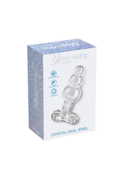 Bestel: Crystal Anal Jewel by Toy Joy Glass Worxx - bij Happytoys: de erotische sex webshop | liever Happy dan Easy ⭐⭐⭐⭐⭐