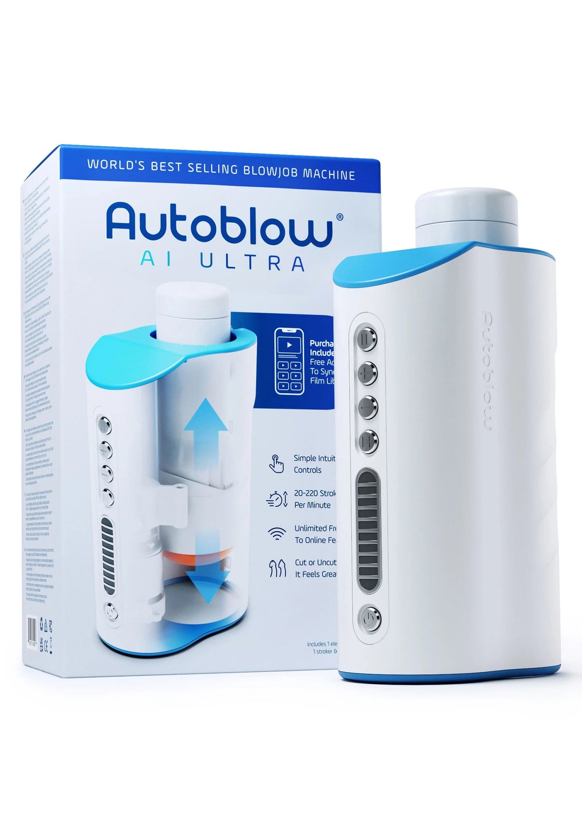 Bestel: Autoblow AI Ultra (EU Plug) By Autoblow - bij Happytoys.nl, happytoys.be, Happytoys.ae: erotische sex webshop | liever Happy dan Easy ⭐⭐⭐⭐⭐ - Default Title - 10870 - WHITE