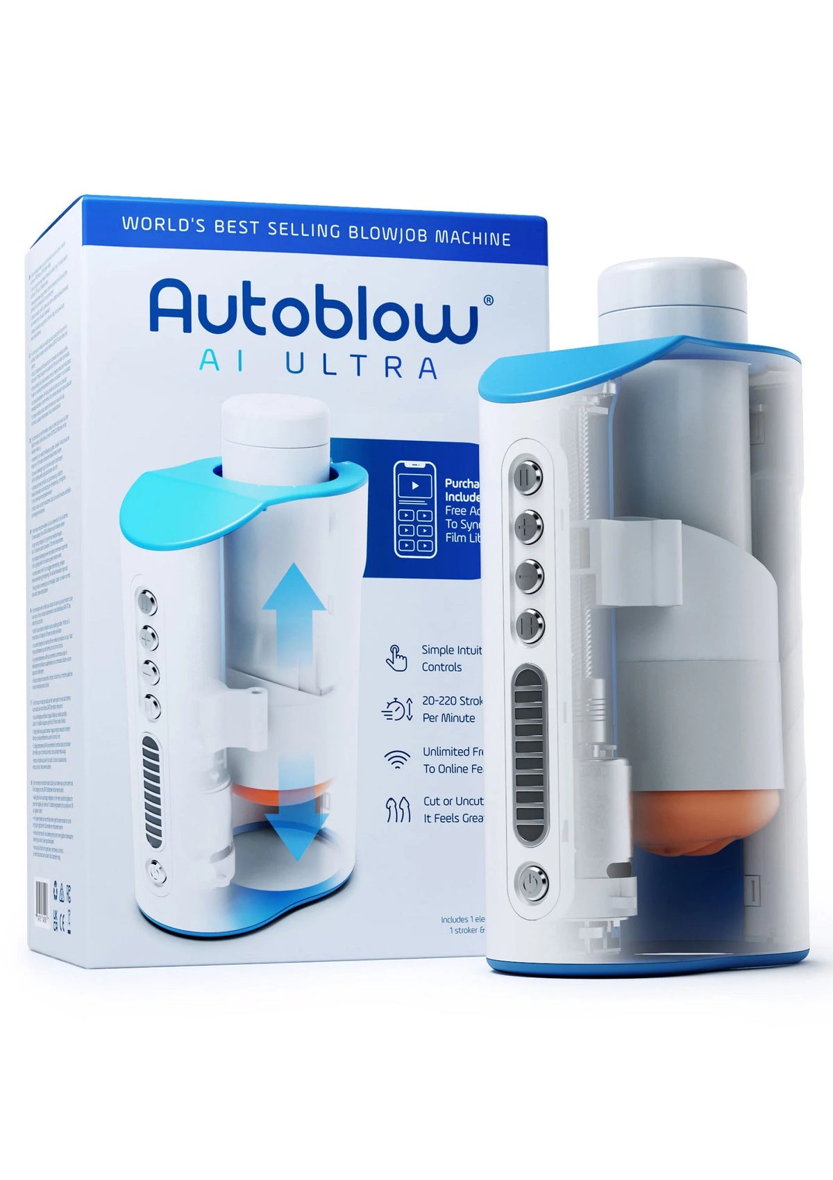 Bestel: Autoblow AI Ultra (EU Plug) By Autoblow - bij Happytoys.nl, happytoys.be, Happytoys.ae: erotische sex webshop | liever Happy dan Easy ⭐⭐⭐⭐⭐