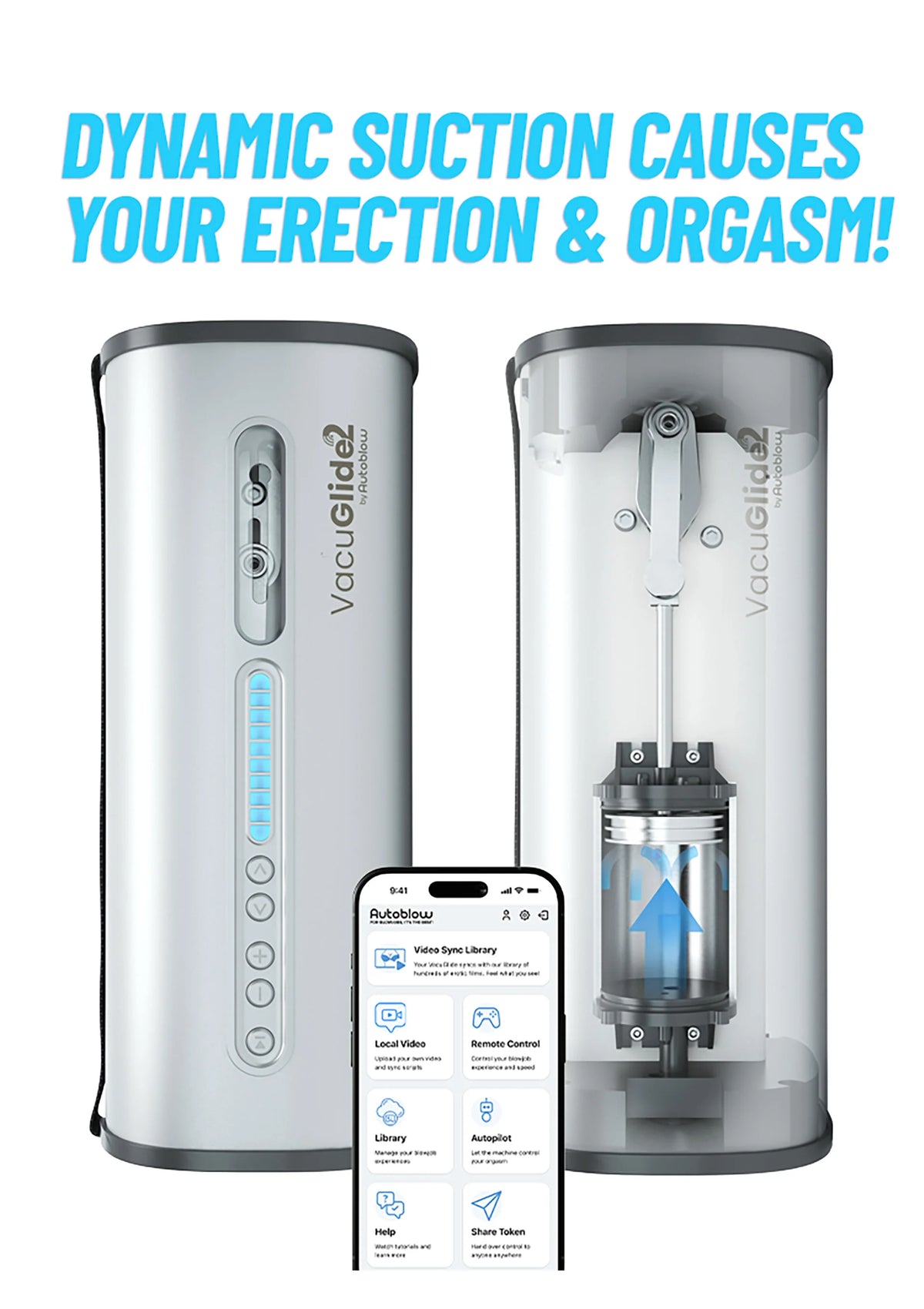 Bestel: VacuGLIDE 2 Milking Machine Video Sync by Autoblow - bij Happytoys.nl, happytoys.be, Happytoys.ae: erotische sex webshop | liever Happy dan Easy ⭐⭐⭐⭐⭐