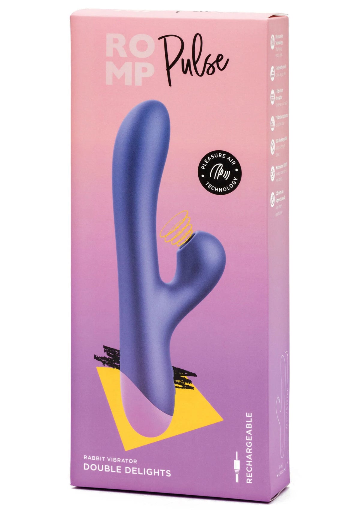 Bestel: Pulse Rabbit Vibrator by Romp - bij Happytoys.nl, happytoys.be, Happytoys.ae: erotische sex webshop | liever Happy dan Easy ⭐⭐⭐⭐⭐