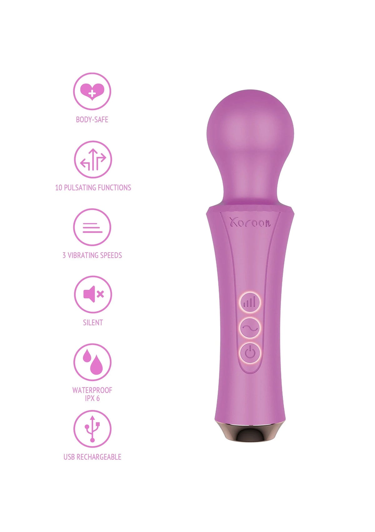 Bestel: The Personal Wand Purple by Xocoon - bij Happytoys: de erotische sex webshop | liever Happy dan Easy ⭐⭐⭐⭐⭐