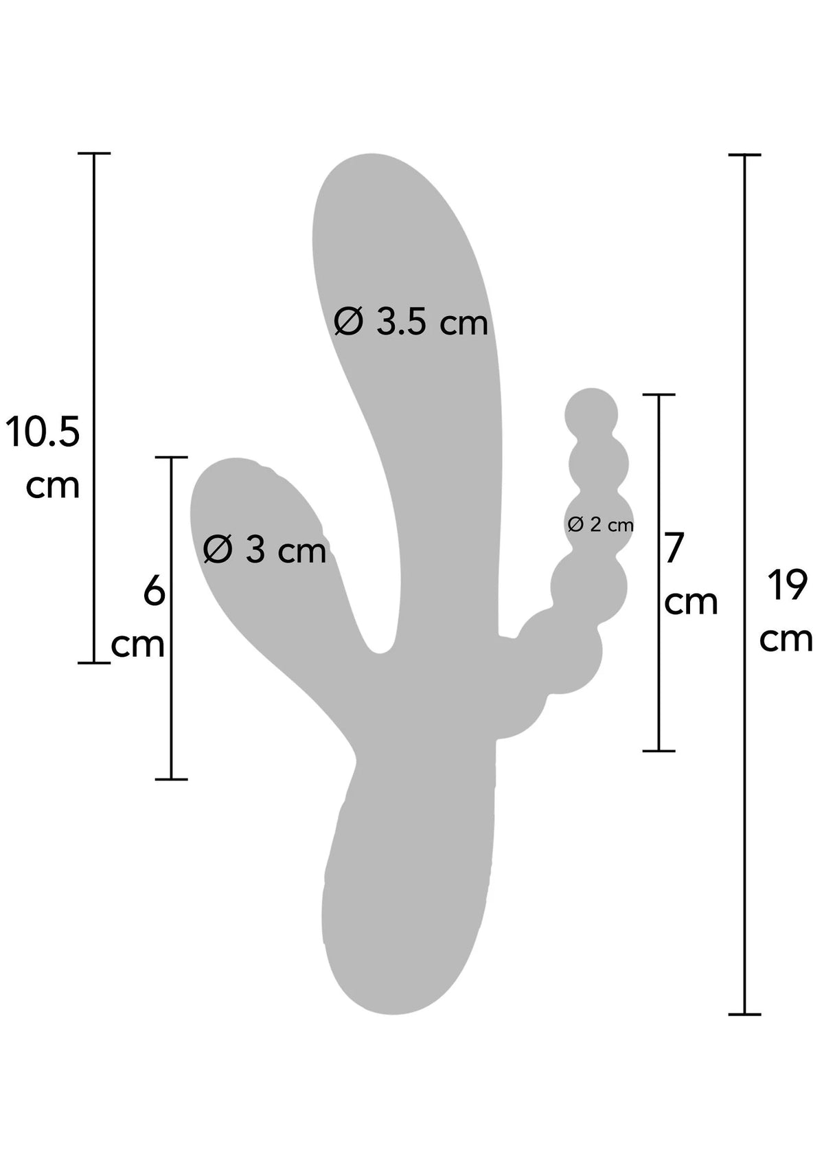 Bestel: Triple Love Vibrator by Xocoon - bij Happytoys.nl, happytoys.be, Happytoys.ae: erotische sex webshop | liever Happy dan Easy ⭐⭐⭐⭐⭐