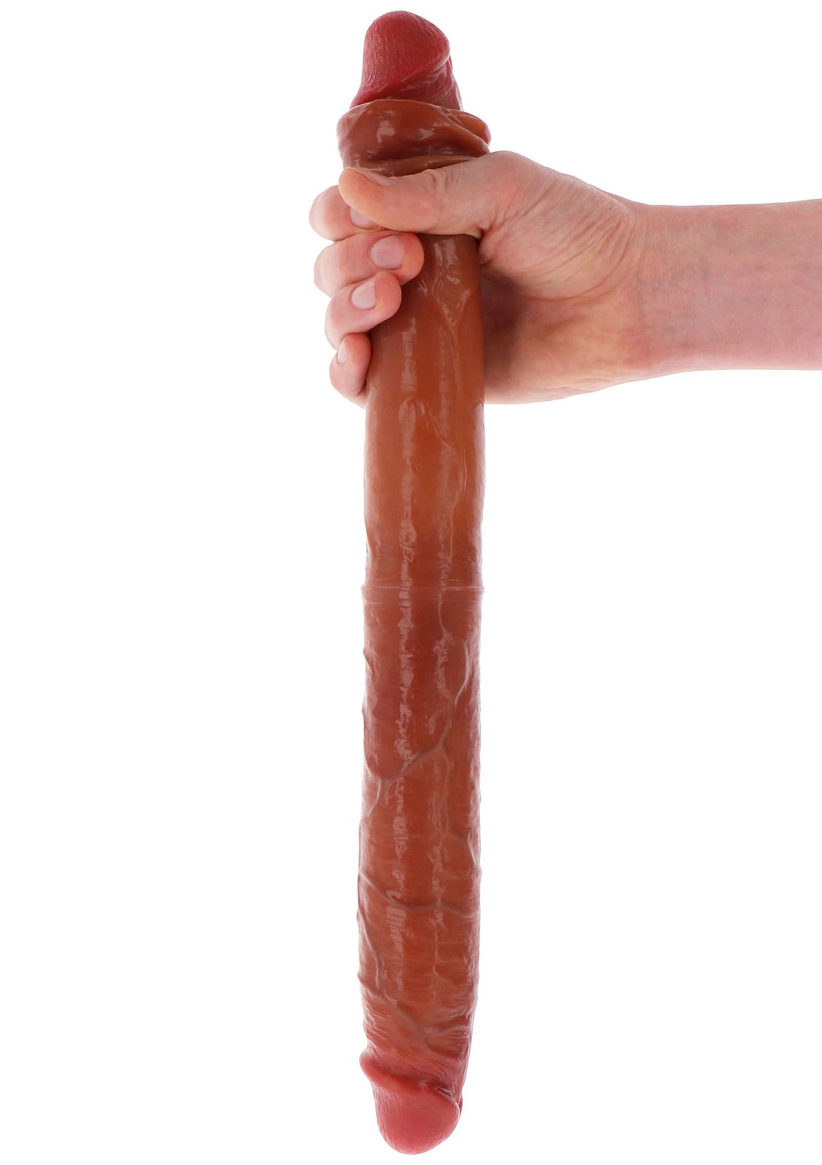 Bestel: Get Real Silicone Foreskin Double Dong 46 cm by ToyJoy - bij Happytoys.nl, happytoys.be, Happytoys.ae: erotische sex webshop | liever Happy dan Easy ⭐⭐⭐⭐⭐