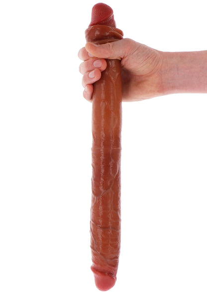 Bestel: Get Real Silicone Foreskin Double Dong 46 cm by ToyJoy - bij Happytoys.nl, happytoys.be, Happytoys.ae: erotische sex webshop | liever Happy dan Easy ⭐⭐⭐⭐⭐