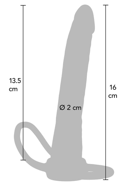Bestel: Dong Double Trouble Silicone by ToyJoy - bij Happytoys.nl, happytoys.be, Happytoys.ae: erotische sex webshop | liever Happy dan Easy ⭐⭐⭐⭐⭐