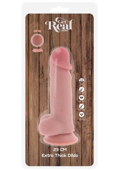 Bestel: Deluxe Dual Density Thick Dildo TPE 23 cm by ToyJoy Get Real - dildo bij Happytoys.nl, happytoys.be, Happytoys.ae: erotische sex webshop | liever Happy dan Easy ⭐⭐⭐⭐⭐