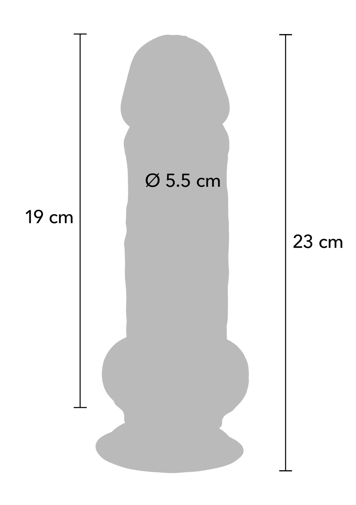 Bestel: Deluxe Dual Density Thick Dildo TPE 23 cm by ToyJoy Get Real - dildo bij Happytoys.nl, happytoys.be, Happytoys.ae: erotische sex webshop | liever Happy dan Easy ⭐⭐⭐⭐⭐