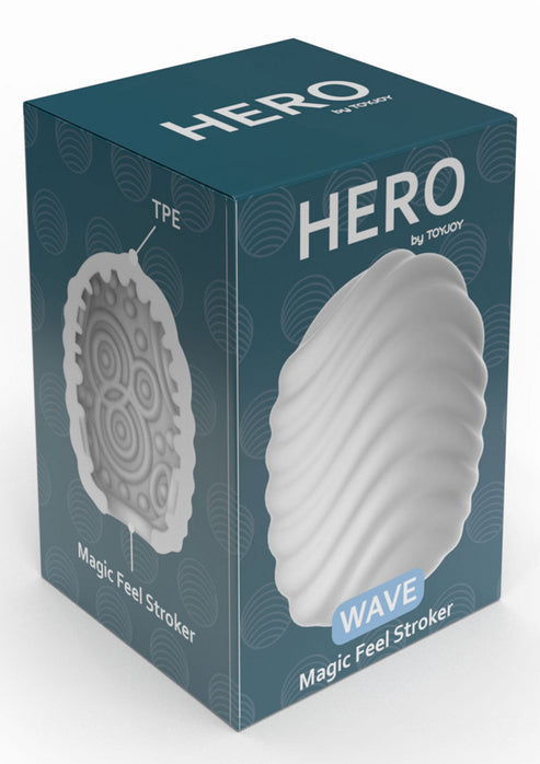 Bestel: Wave Magic Feel Stroker Small by ToyJoy Hero - bij Happytoys: de erotische sex webshop | liever Happy dan Easy ⭐⭐⭐⭐⭐