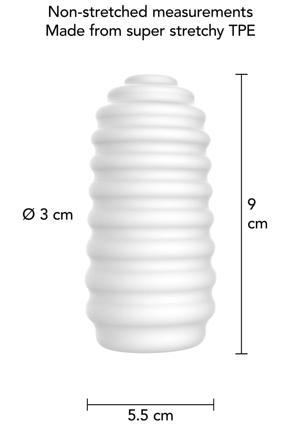 Bestel: Medium Masturbator Ribs by ToyJoy - bij Happytoys.nl, happytoys.be, Happytoys.ae: erotische sex webshop | liever Happy dan Easy ⭐⭐⭐⭐⭐