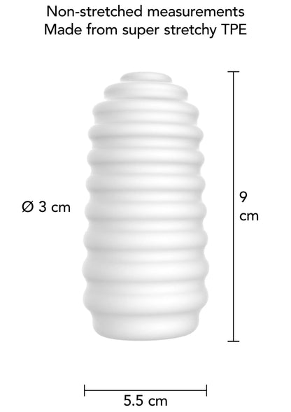 Bestel: Medium Masturbator Ribs by ToyJoy - bij Happytoys.nl, happytoys.be, Happytoys.ae: erotische sex webshop | liever Happy dan Easy ⭐⭐⭐⭐⭐