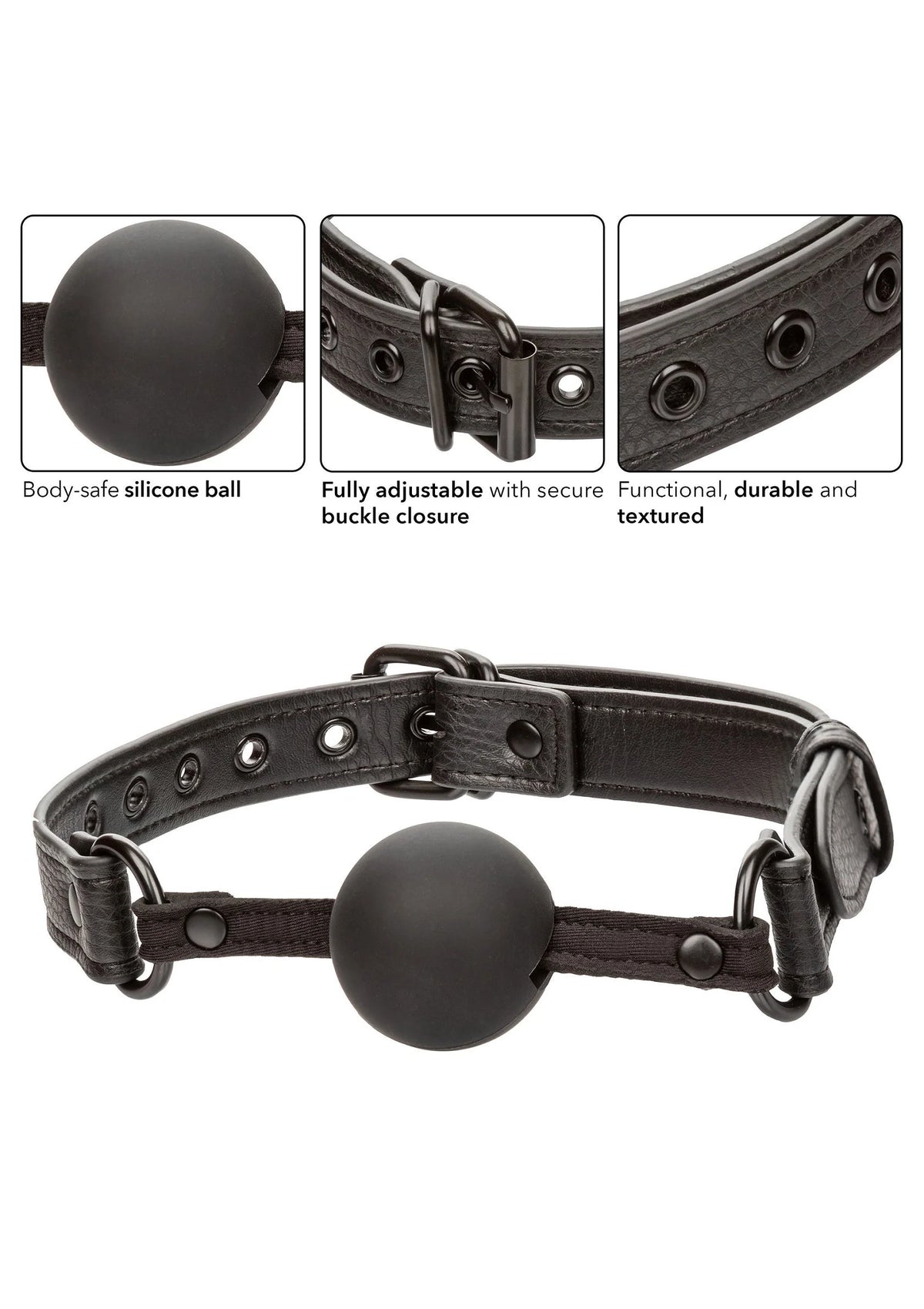 Bestel: Nocturnal Ball Gag by CalExotics - bij Happytoys.nl, happytoys.be, Happytoys.ae: erotische sex webshop | liever Happy dan Easy ⭐⭐⭐⭐⭐