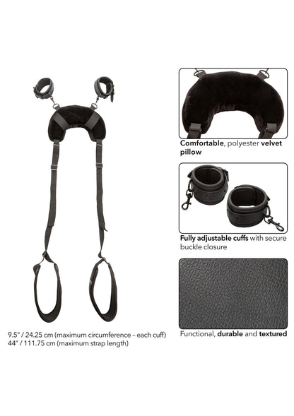Bestel: Nocturnal Position Strap with Pillow by CalExotics - bij Happytoys.nl, happytoys.be, Happytoys.ae: erotische sex webshop | liever Happy dan Easy ⭐⭐⭐⭐⭐