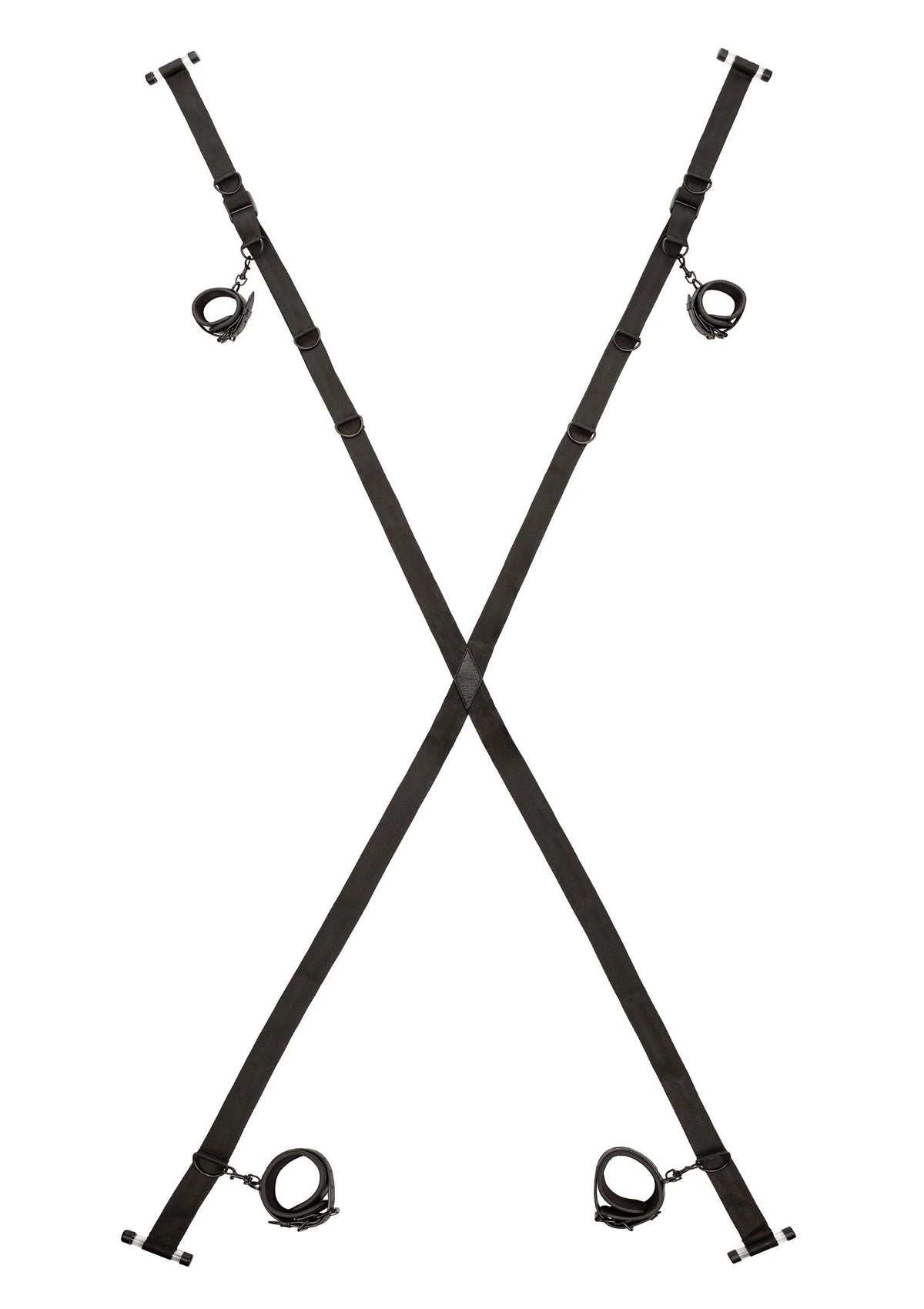 Bestel: Nocturnal Over The Door Cross by CalExotics - bij Happytoys.nl, happytoys.be, Happytoys.ae: erotische sex webshop | liever Happy dan Easy ⭐⭐⭐⭐⭐ - Default Title - 11941 - BLACK
