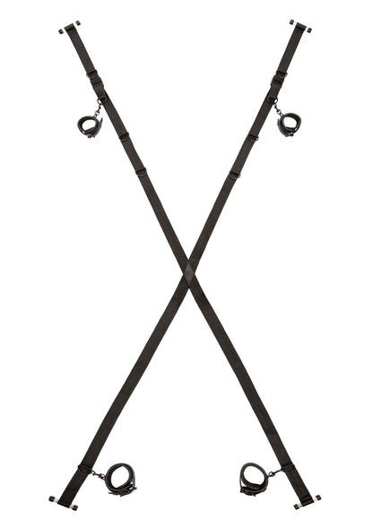Bestel: Nocturnal Over The Door Cross by CalExotics - bij Happytoys.nl, happytoys.be, Happytoys.ae: erotische sex webshop | liever Happy dan Easy ⭐⭐⭐⭐⭐ - Default Title - 11941 - BLACK