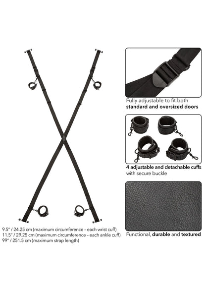 Bestel: Nocturnal Over The Door Cross by CalExotics - bij Happytoys.nl, happytoys.be, Happytoys.ae: erotische sex webshop | liever Happy dan Easy ⭐⭐⭐⭐⭐