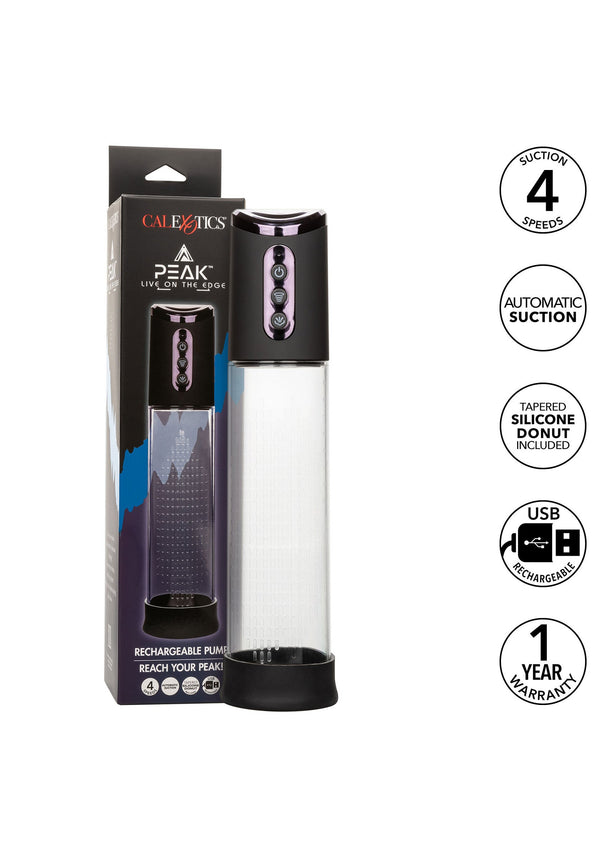 Bestel: Peak Rechargeable Pump by CalExotics Peak - bij Happytoys: de erotische sex webshop | liever Happy dan Easy ⭐⭐⭐⭐⭐