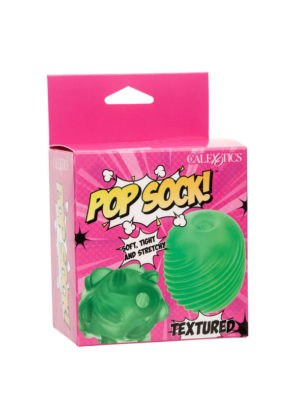 Bestel: Pop Sock Textured Stroker by CalExotics Pop Socks - bij Happytoys: de erotische sex webshop | liever Happy dan Easy ⭐⭐⭐⭐⭐