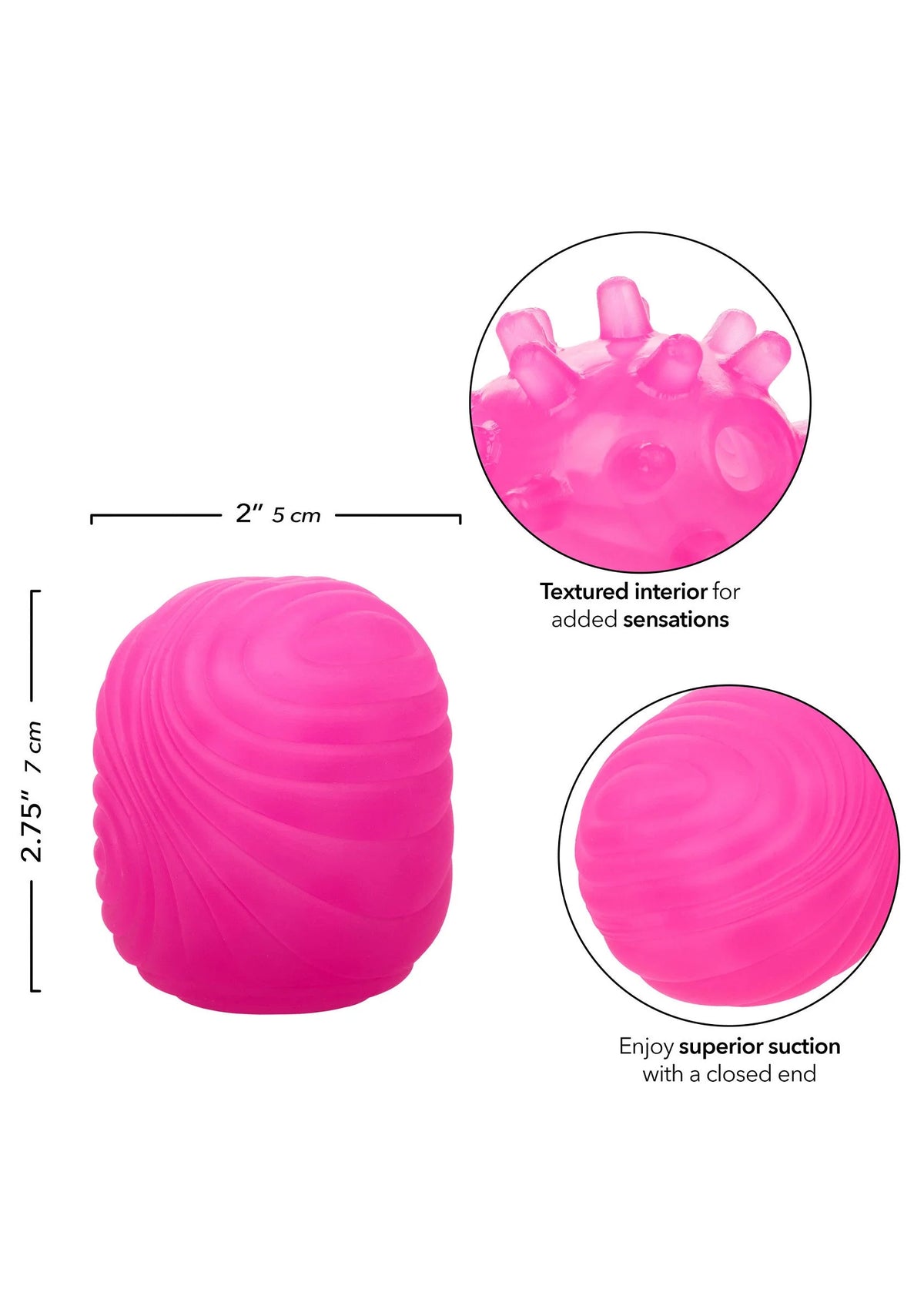 Bestel: Pop Sock Textured Stroker by CalExotics Pop Socks - bij Happytoys: de erotische sex webshop | liever Happy dan Easy ⭐⭐⭐⭐⭐