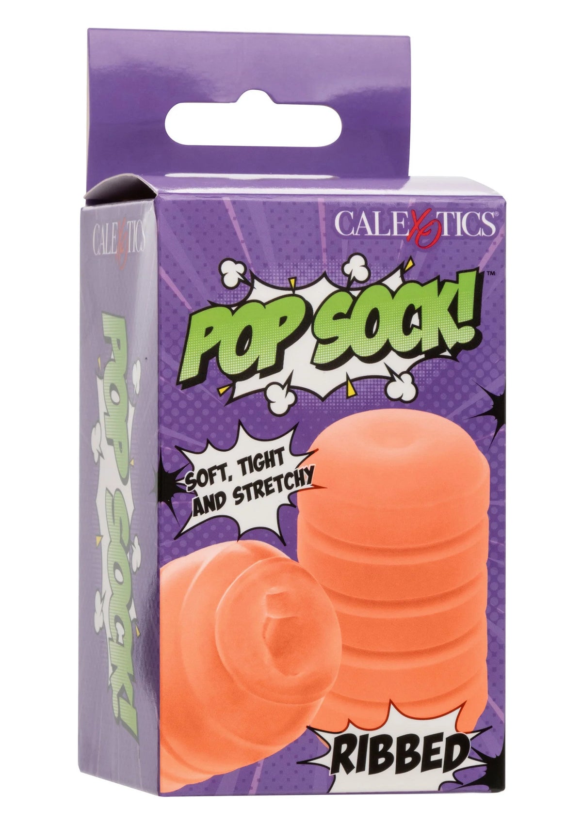 Bestel: Pop Sock Ribbed stroker by CalExotics Pop Socks - bij Happytoys: de erotische sex webshop | liever Happy dan Easy ⭐⭐⭐⭐⭐