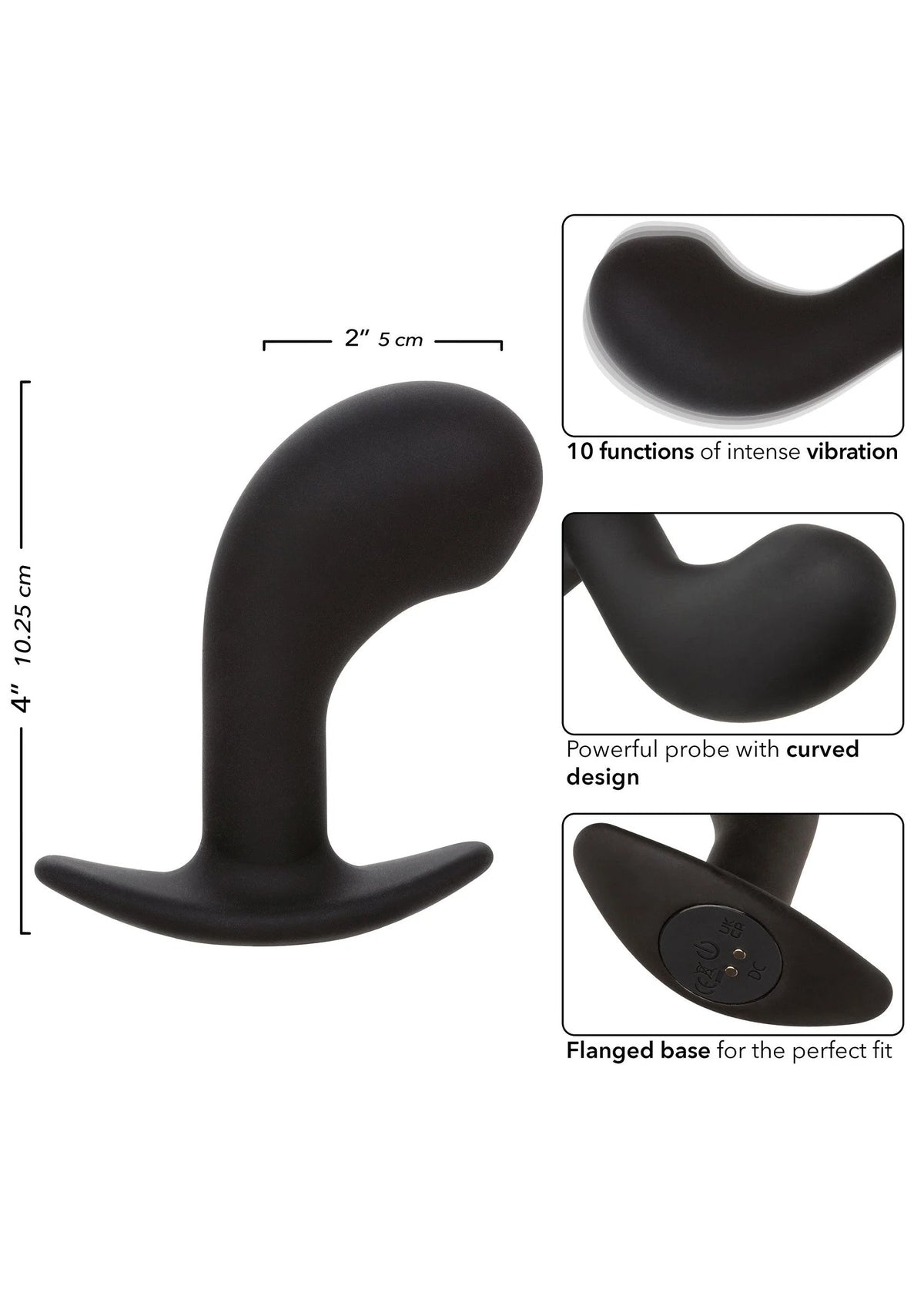 Bestel: Rock Bottom Curved Probe - bij Happytoys.nl, happytoys.be, Happytoys.ae: erotische sex webshop | liever Happy dan Easy ⭐⭐⭐⭐⭐