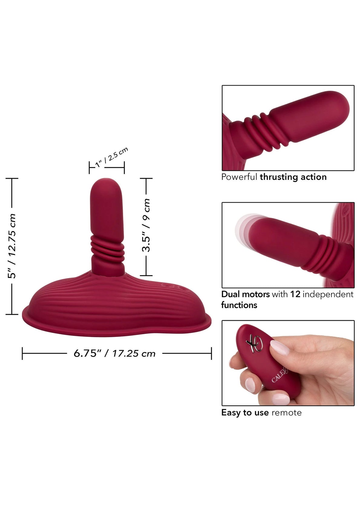 Bestel: Dual Rider Remote Control Thrust & Grind by CalExotics - bij Happytoys.nl, happytoys.be, Happytoys.ae: erotische sex webshop | liever Happy dan Easy ⭐⭐⭐⭐⭐