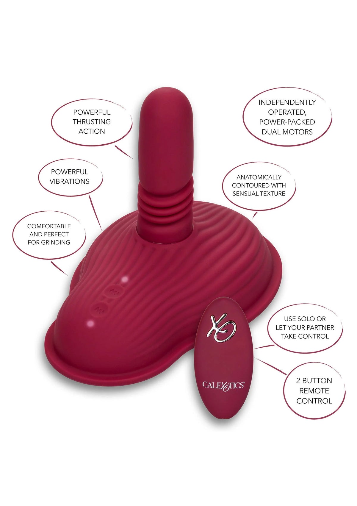 Bestel: Dual Rider Remote Control Thrust & Grind by CalExotics - bij Happytoys.nl, happytoys.be, Happytoys.ae: erotische sex webshop | liever Happy dan Easy ⭐⭐⭐⭐⭐