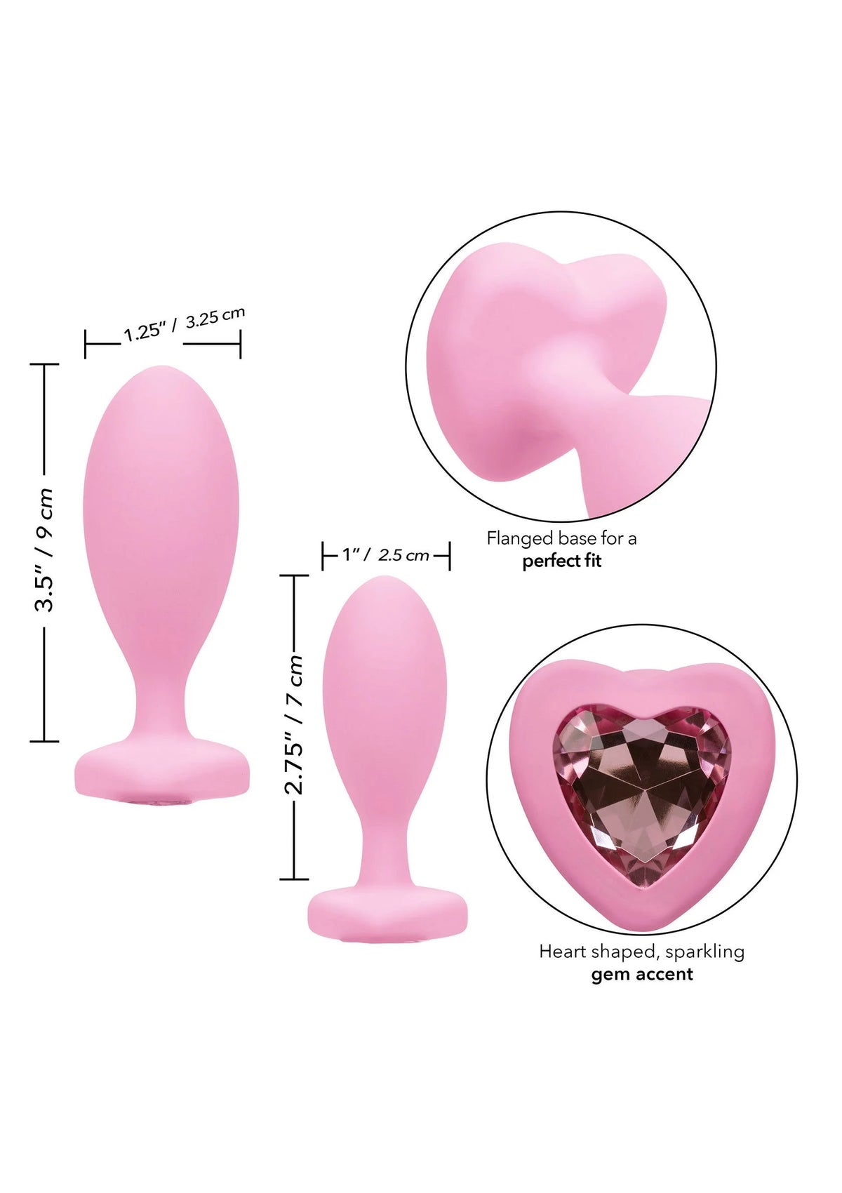 Bestel: First Time Crystal Booty Duo - bij Happytoys.nl, happytoys.be, Happytoys.ae: erotische sex webshop | liever Happy dan Easy ⭐⭐⭐⭐⭐