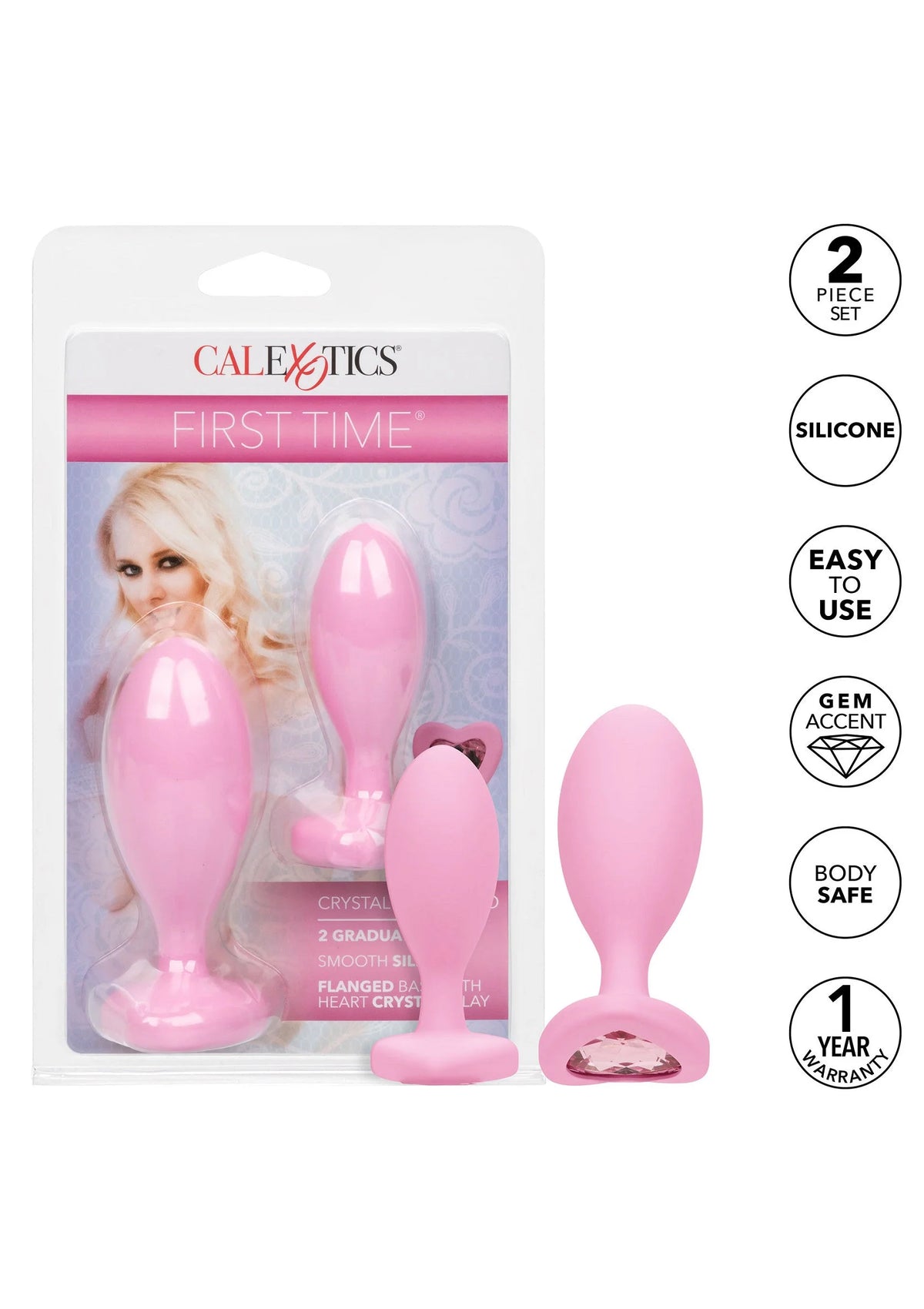 Bestel: First Time Crystal Booty Duo - bij Happytoys.nl, happytoys.be, Happytoys.ae: erotische sex webshop | liever Happy dan Easy ⭐⭐⭐⭐⭐