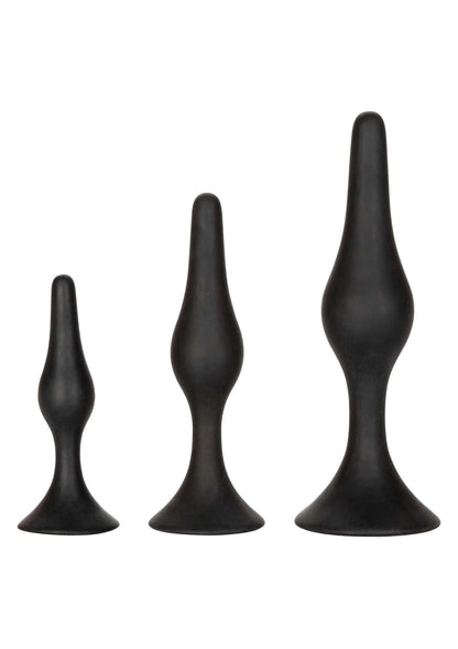 Bestel: Silicone Anal Starter Kit by CalExotics - bij Happytoys.nl, happytoys.be, Happytoys.ae: erotische sex webshop | liever Happy dan Easy ⭐⭐⭐⭐⭐ - Default Title - 12028 - BLACK