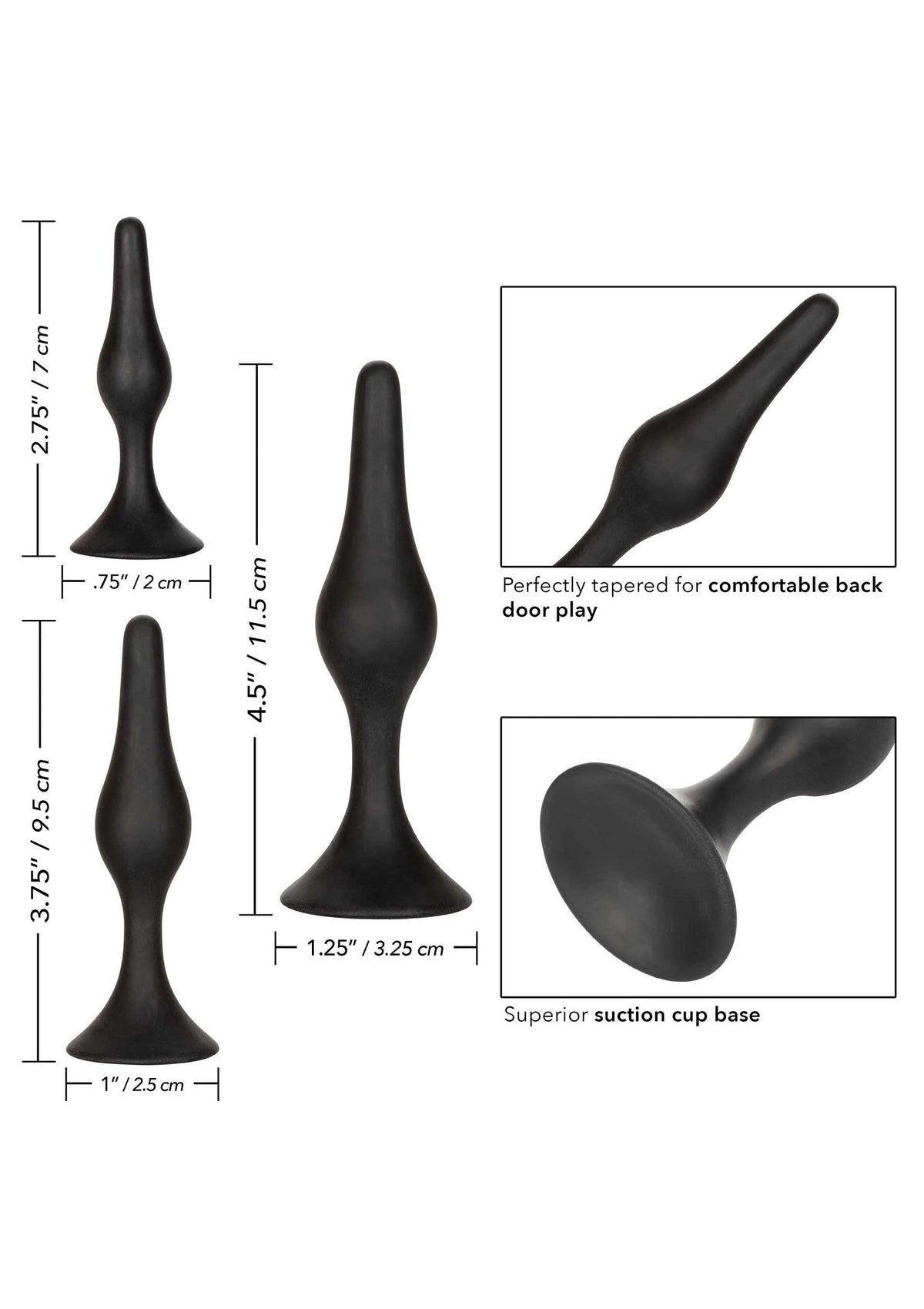 Bestel: Silicone Anal Starter Kit by CalExotics - bij Happytoys.nl, happytoys.be, Happytoys.ae: erotische sex webshop | liever Happy dan Easy ⭐⭐⭐⭐⭐