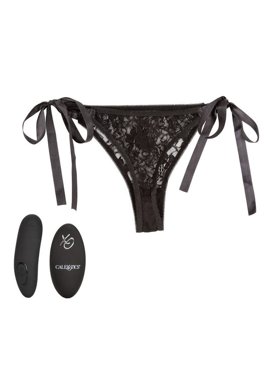 Bestel: Remote Control Lace Thong Set by CalExotics Remote Controlled Vibes - bij Happytoys: de erotische sex webshop | liever Happy dan Easy ⭐⭐⭐⭐⭐