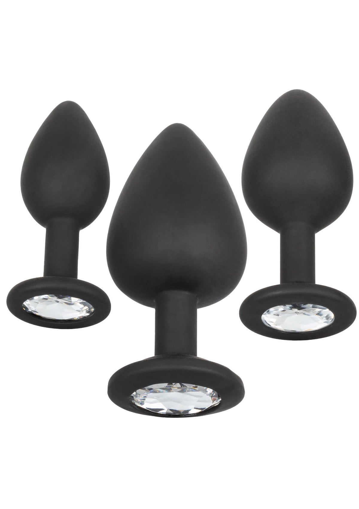Bestel: Silicone Gem Anal Kit by CalExotics - bij Happytoys.nl, happytoys.be, Happytoys.ae: erotische sex webshop | liever Happy dan Easy ⭐⭐⭐⭐⭐ - Default Title - 12108 - BLACK