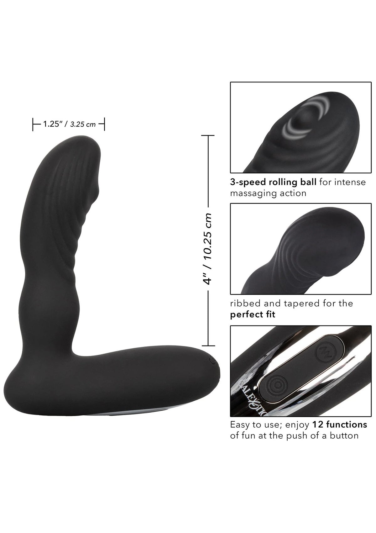Bestel: Eclipse Roller Ball Probe Anal Vibrator by CalExotics - bij Happytoys.nl, happytoys.be, Happytoys.ae: erotische sex webshop | liever Happy dan Easy ⭐⭐⭐⭐⭐