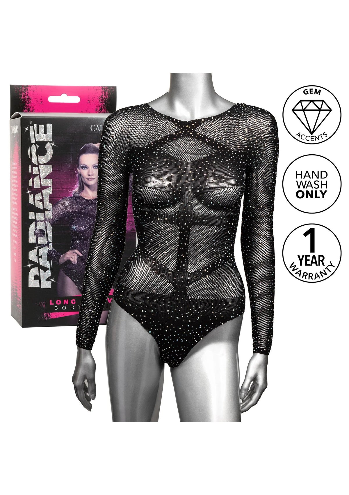 Bestel: Radiance Long Sleeve Body Suit buy CalExotics - bij Happytoys.nl, happytoys.be, Happytoys.ae: erotische sex webshop | liever Happy dan Easy ⭐⭐⭐⭐⭐