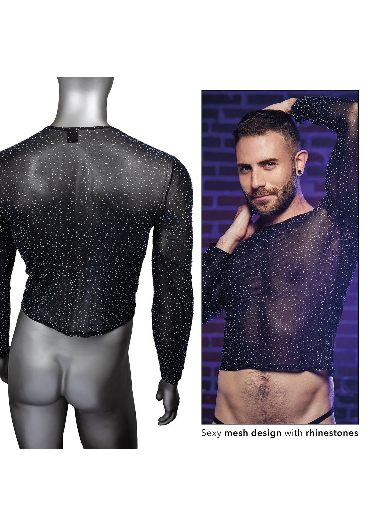 Bestel: Radiance Long Sleeve Shirt by CalExotics - bij Happytoys.nl, happytoys.be, Happytoys.ae: erotische sex webshop | liever Happy dan Easy ⭐⭐⭐⭐⭐