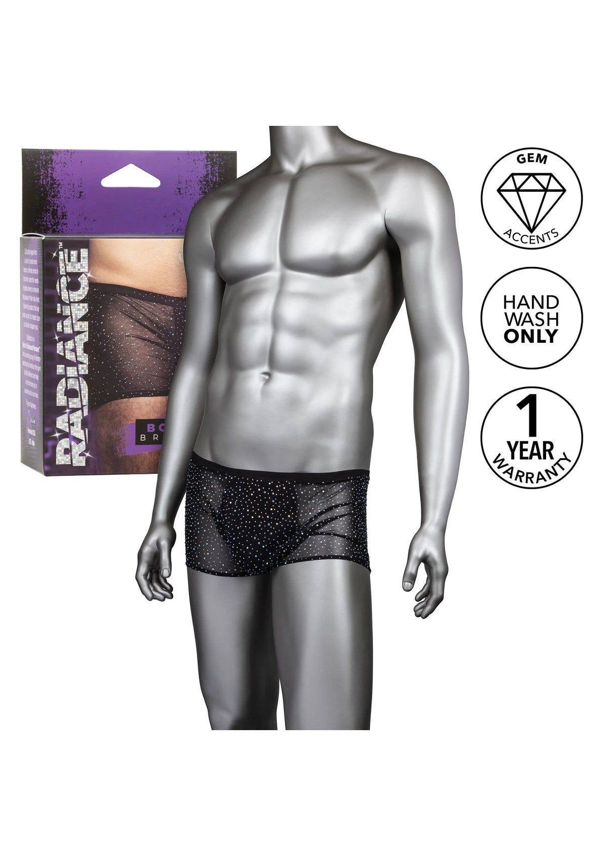 Bestel: Radiance Boxer Briefs by CalExotics - bij Happytoys.nl, happytoys.be, Happytoys.ae: erotische sex webshop | liever Happy dan Easy ⭐⭐⭐⭐⭐