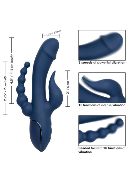 Bestel: Triple Orgasm triple Vibrator by CalExotics - bij Happytoys: de erotische sex webshop | liever Happy dan Easy ⭐⭐⭐⭐⭐