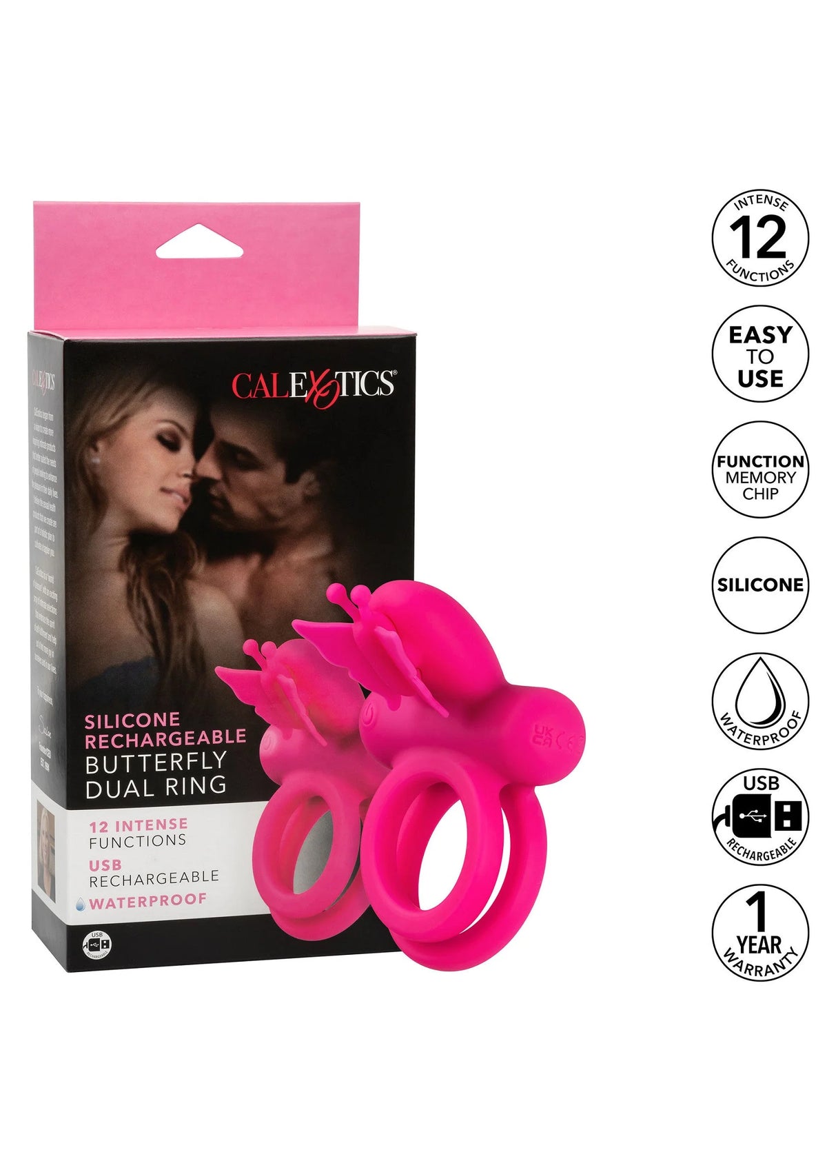 Bestel: Butterfly Dual Ring - bij Happytoys.nl, happytoys.be, Happytoys.ae: erotische sex webshop | liever Happy dan Easy ⭐⭐⭐⭐⭐