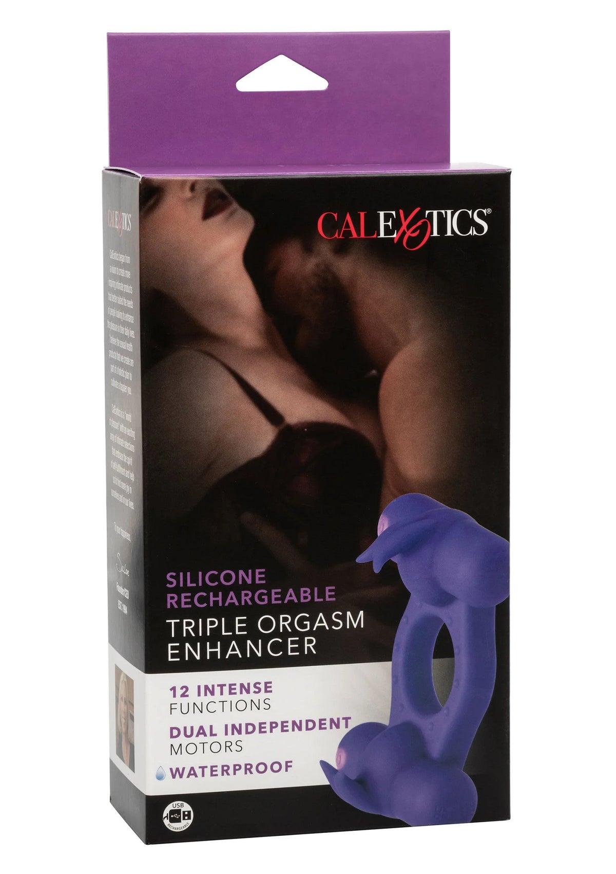 Bestel: Silicone Rechargeable Triple Orgasm Enhancer by CalExotics - bij Happytoys: de erotische sex webshop | liever Happy dan Easy ⭐⭐⭐⭐⭐