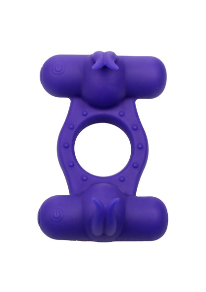 Bestel: Silicone Rechargeable Triple Orgasm Enhancer by CalExotics - bij Happytoys: de erotische sex webshop | liever Happy dan Easy ⭐⭐⭐⭐⭐
