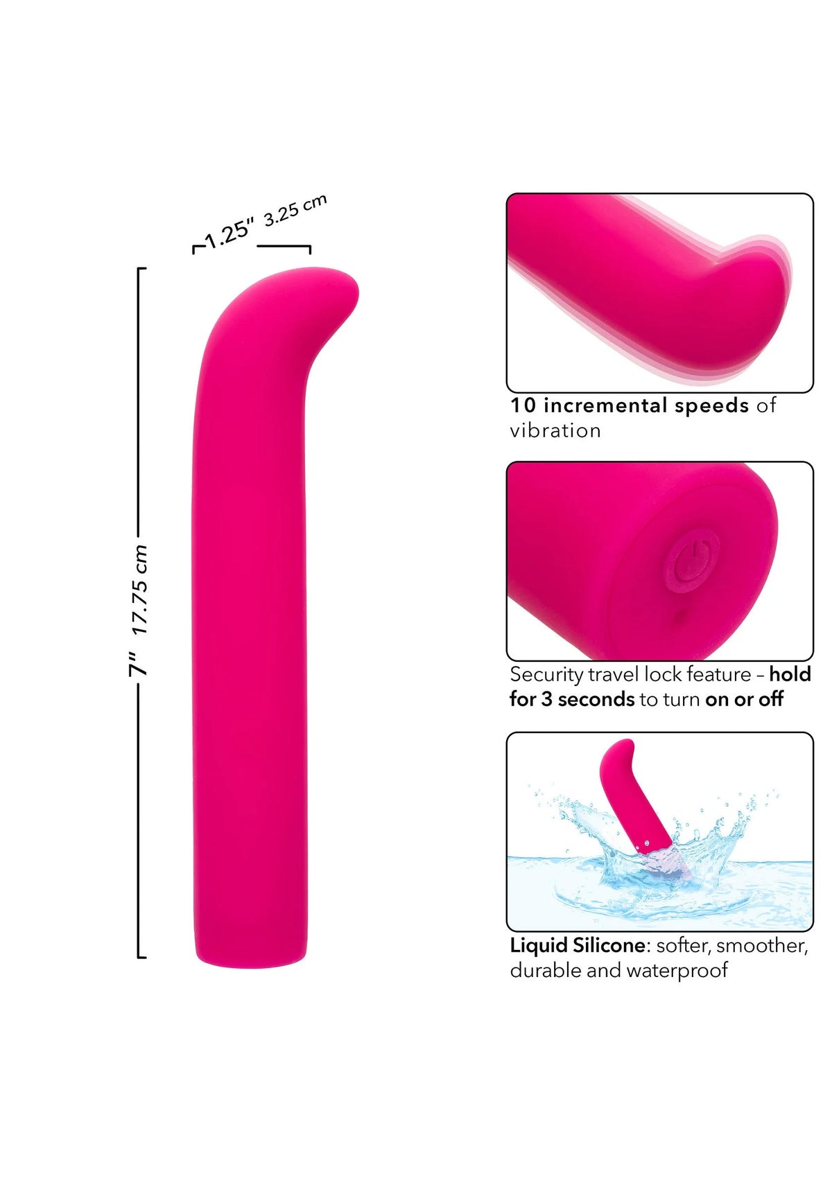 Bestel: Rechargeable Chic Standard G by CalExotics - bij Happytoys.nl, happytoys.be, Happytoys.ae: erotische sex webshop | liever Happy dan Easy ⭐⭐⭐⭐⭐