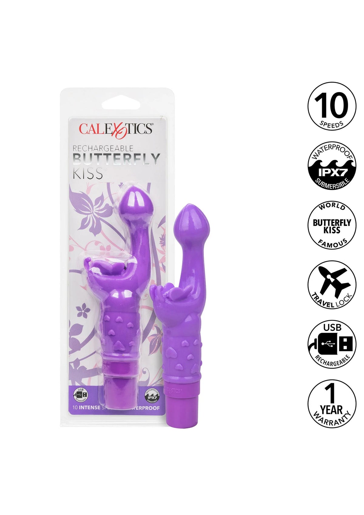 Bestel: Rechargeable Butterfly Kiss by CalExotics - bij Happytoys.nl, happytoys.be, Happytoys.ae: erotische sex webshop | liever Happy dan Easy ⭐⭐⭐⭐⭐