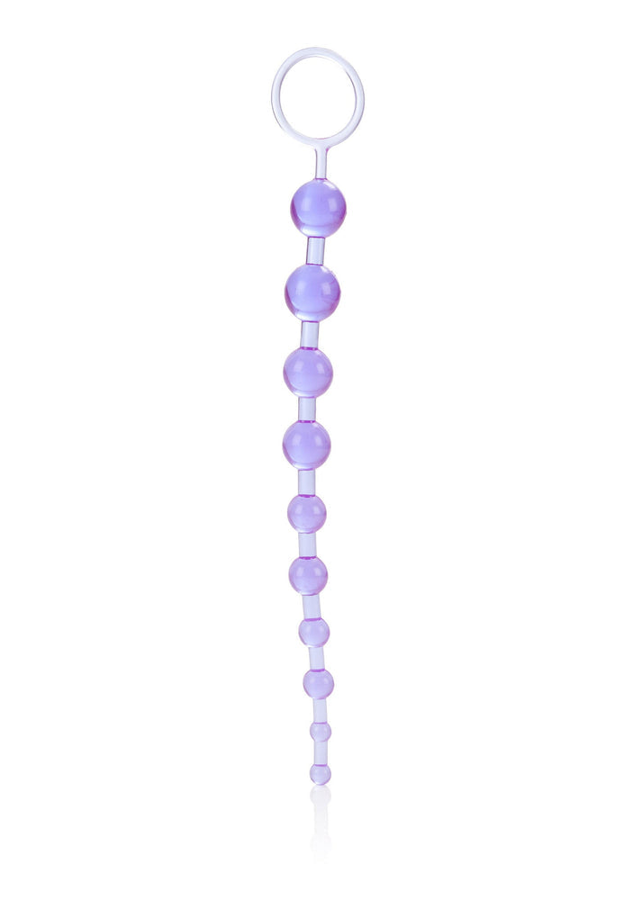 Bestel: X - 10 Beads by CalExotics Beads - bij Happytoys: de erotische sex webshop | liever Happy dan Easy ⭐⭐⭐⭐⭐ - Paars - 12535 - PURPLE