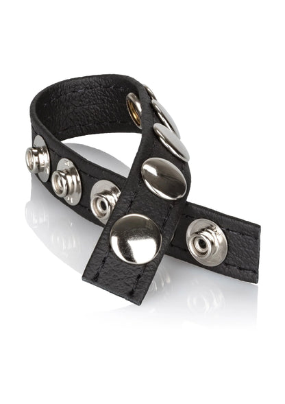 Bestel: Leather Multi - Snap Ring by CalExotics - bij Happytoys.nl, happytoys.be, Happytoys.ae: erotische sex webshop | liever Happy dan Easy ⭐⭐⭐⭐⭐